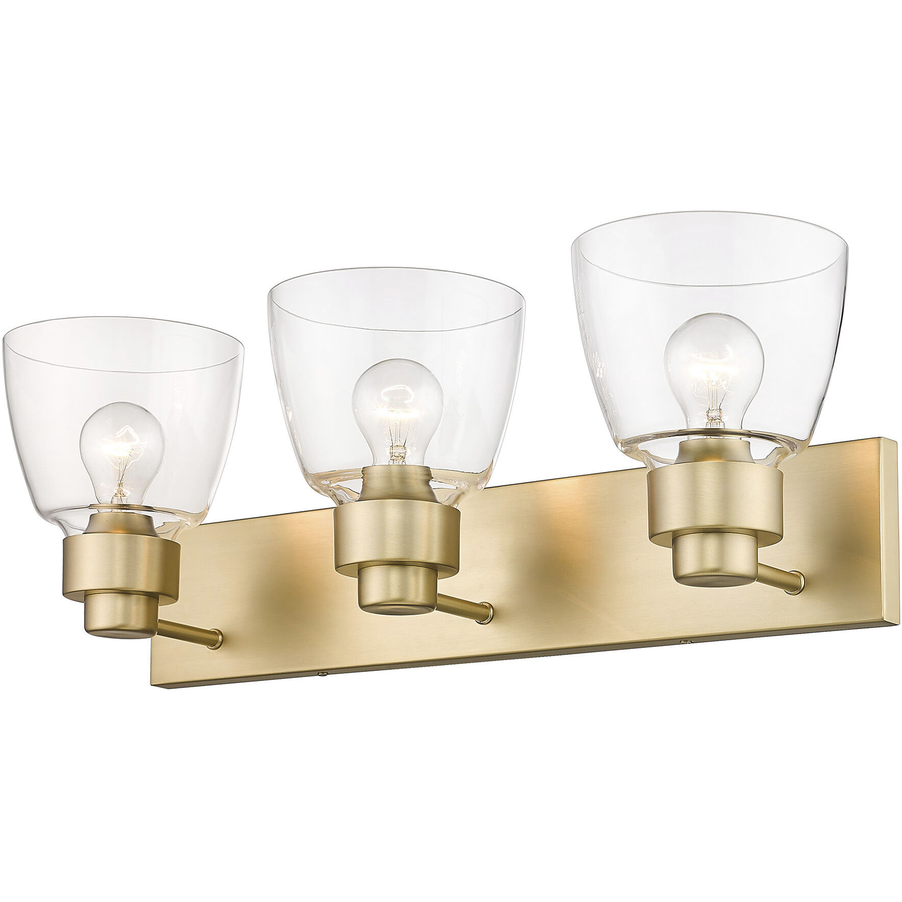 Bronze and gold vanity light outlet